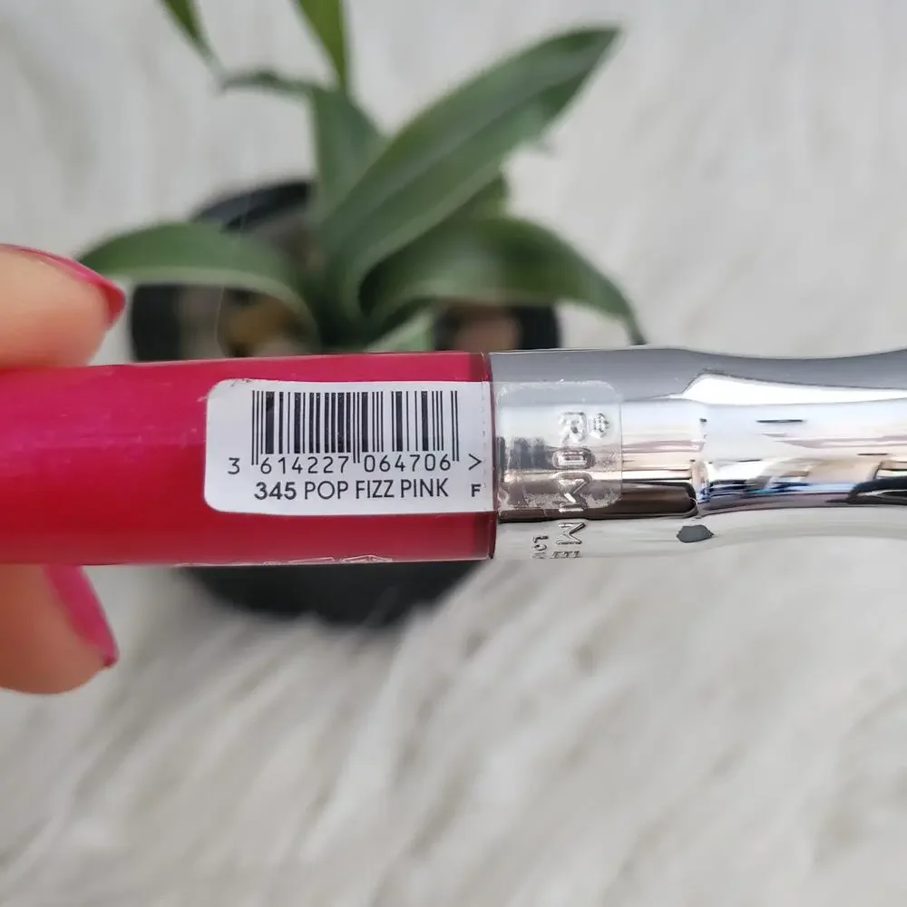 Rimmel London Stay Glossy Lip Gloss Pop Fizz Pink #345